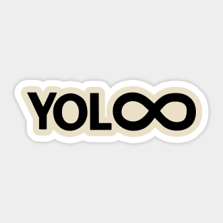 YOLO Infinite Live forever Sticker